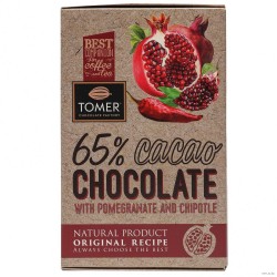 Шоколад горький 'Tomer. С гранатом и перцем чипотле' (90 г)