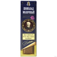 Шоколад молочный 'С дикой лесной малиной' (30 г)
