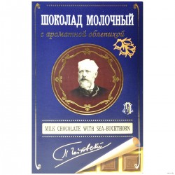 Шоколад молочный 'Ароматная облепиха' (112 г)