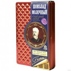 Шоколад молочный 'С дикой лесной малиной' (90 г)