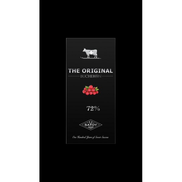 SWISS ORIGINAL 72% С КУСОЧКАМИ КЛЮКВЫ