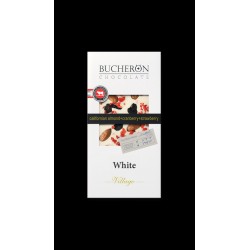 BUCHERON VILLAGE БЕЛЫЙ ШОКОЛАД С МИНДАЛЕМ, КЛЮКВОЙ И КЛУБНИКОЙ