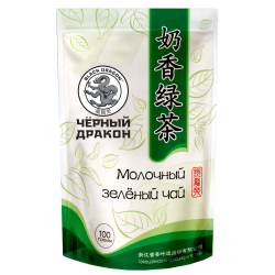 Молочный зелёный чай в зип пакете