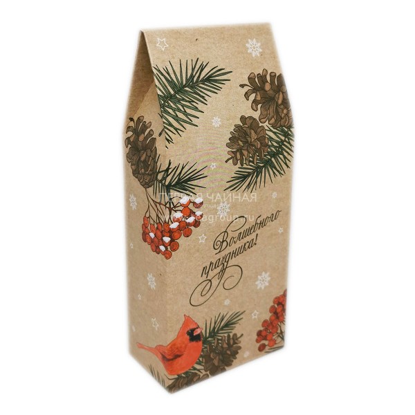 Коробка Домик (185х80х45, узор Зима)