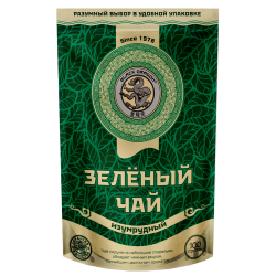 Зелёный чай ИЗУМРУДНЫЙ в зип пакете