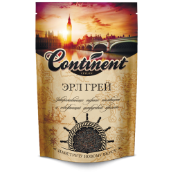 Чёрный чай Эрл Грей CONTINENT в зип пакете