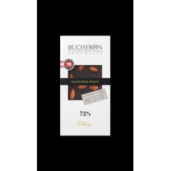 BUCHERON VILLAGE 72% ГОРЬКИЙ ШОКОЛАД С ЦЕЛЬНЫМ МИНДАЛЁМ