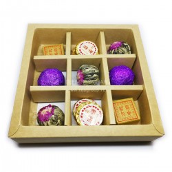 Коробка с окном (145х145х32, крафт)