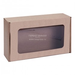 Коробка с окном (230х140х65, крафт)