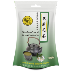 Зелёный чай с жасмином в зип пакете