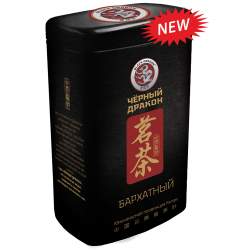 Чёрный чай бархатный в жестяной банке