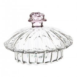 Стеклянная крышка для заварочного чайника Чайная роза