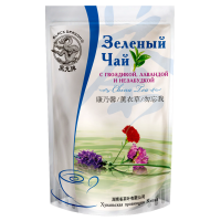 Зелёный чай с ГВОЗДИКОЙ, ЛАВАНДОЙ и НЕЗАБУДКОЙ