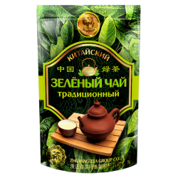 Китайский зелёный чай традиционный в зип пакете
