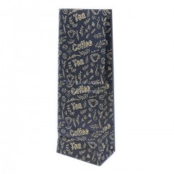 Пакет крафт/полоска Coffee&Tea цвет коричневый, 250 г