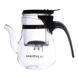 Чайник Гунфу Kamjove с белой кнопкой, с носиком, 600 мл