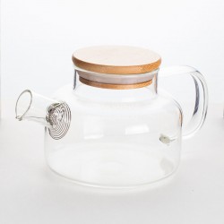 Чайник с бамбуковой крышкой, 450 мл