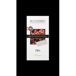 BUCHERON VILLAGE 72% ГОРЬКИЙ ШОКОЛАД С КЛЮКВОЙ, КЛУБНИКОЙ И ФИСТАШКАМИ