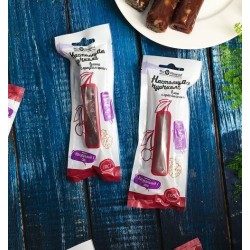 ЧУРЧХЕЛА-БАТОНЧИК МАЛИНОВАЯ С ГРЕЦКИМ ОРЕХОМ