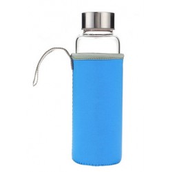 Бутылка в чехле (голубой) 500ML