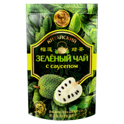 Китайский зелёный чай с саусепом в зип пакете