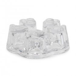 Стеклянная подставка-подогреватель Сердечко