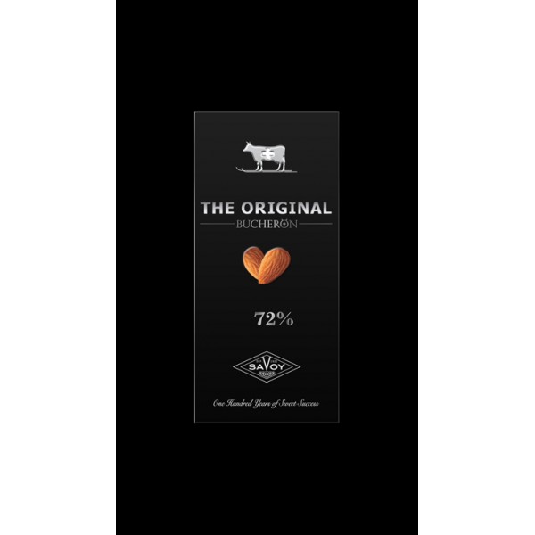 SWISS ORIGINAL 72% ГОРЬКИЙ ШОКОЛАД С МИНДАЛЕМ
