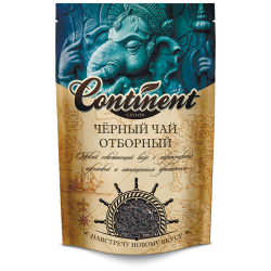 Чёрный чай отборный CONTINENT в зип пакете