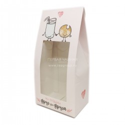 Коробка Домик (190х90х60, дизайн Мы созданы друг для друга)