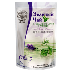 Зелёный чай с РОЗМАРИНОМ, МЯТОЙ и ЛАВАНДОЙ
