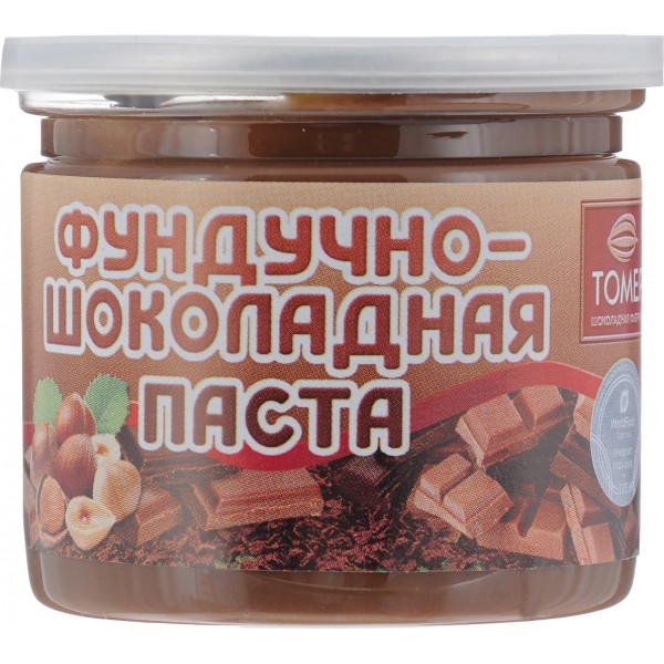 Фундучно-шоколадная паста Томер в стекле, 150 г