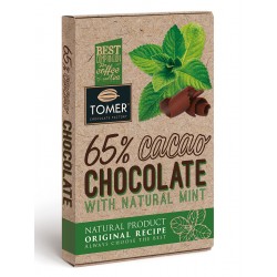 Горький шоколад Томер с мятой, 90 гр