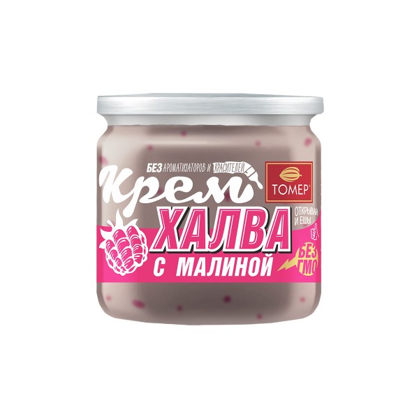 Крем-халва ТОМЕР кунжутная с малиной 150 гр